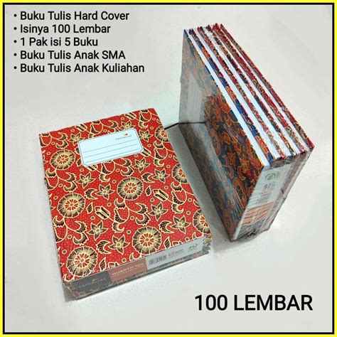 1 Pak Buku Kwarto 100 Lembar Isi 5 Buku 3 Pilihan Merek Lazada