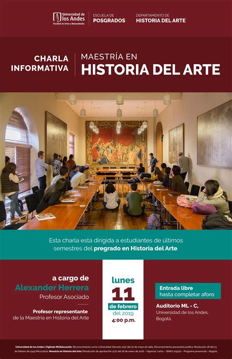 Charla informativa de la Maestría en Historia del Arte Uniandes