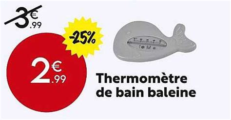 Promo Thermomètre De Bain Baleine chez Maxi Bazar iCatalogue fr