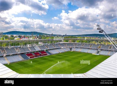 Kielce, Poland - May 2021: Suzuki Arena, home stadium for Korona Kielce ...