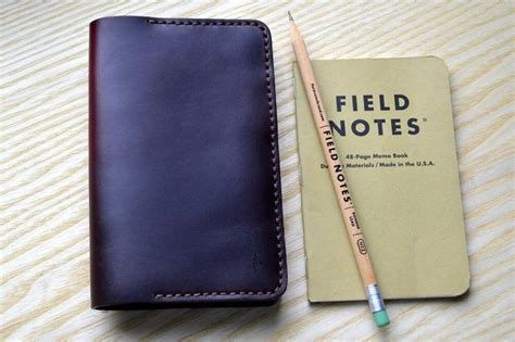 Обкладинка/гаманець field notes з бордової шкіри horween chromexcel ...