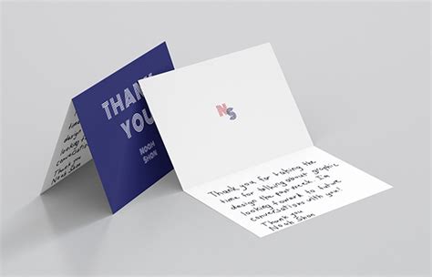 Thank You Card on Behance