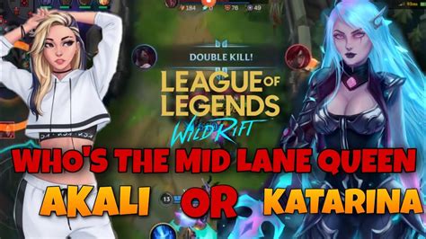 Wild Rift Akali Vs Katarina Gameplay Wild Rift Akali Build And Runes