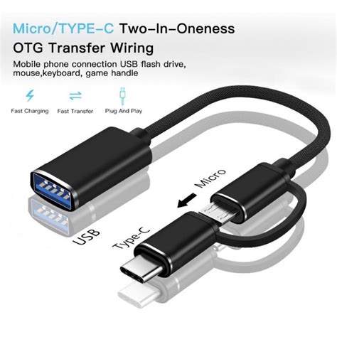 Jual Kabel Otg In Micro Usb Type C Pendek Shopee Indonesia