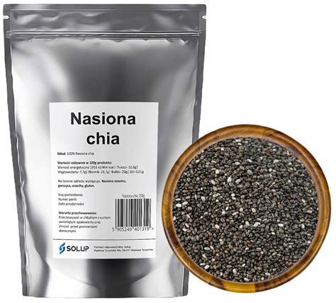 NASIONA CHIA Szałwia hiszpańska nasiona 200g 12771216511 Allegro pl