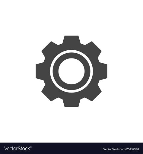 Gear icon graphic design template Royalty Free Vector Image