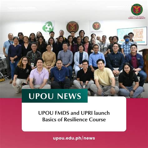 UPOU FMDS And UPRI Launch Basics Of Resilience Course University Of