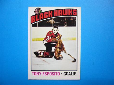 O Pee Chee Nhl Hockey Card Tony Esposito Ex Nm Nm Sharp