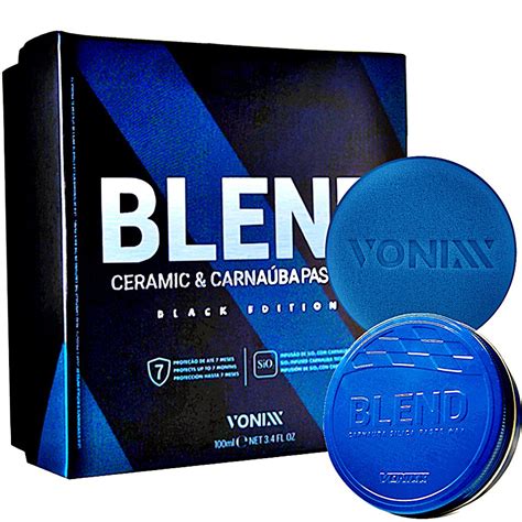 Cera Para Carros Pretos Blend Black Vonixx 100ml Shopee Brasil