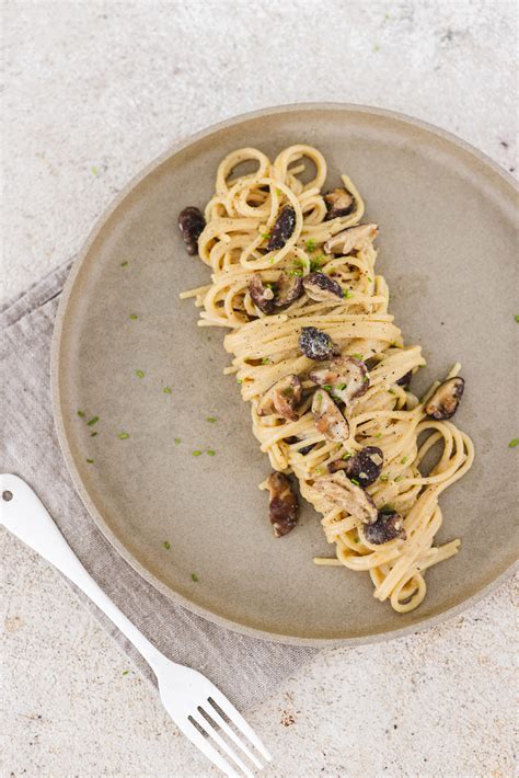 Creamy Vegan Mushroom Pasta Recipe Veggiekins Blog