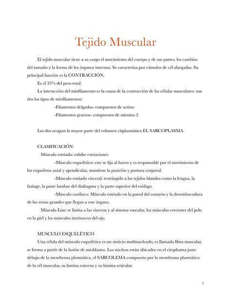 Solution Tejido Muscular Studypool