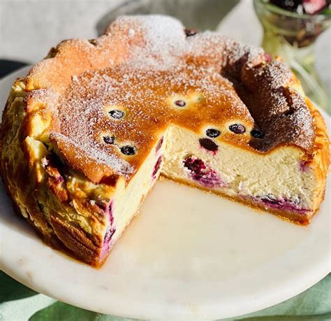 Blueberry Basque Burnt Cheesecake