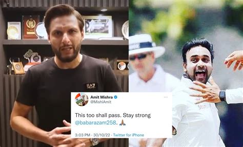 Shahid Afridi Takes A Dig At Amit Mishra For His Tweet On Babar Azam