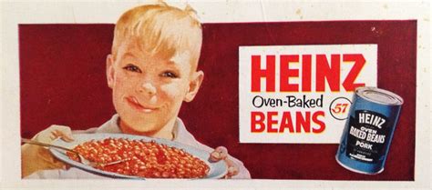 Vintage Heinz Beans Billboard Ad From Train Set