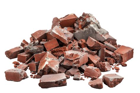 Ai Generated Pile Of Broken Red Bricks Png 41149784 Png