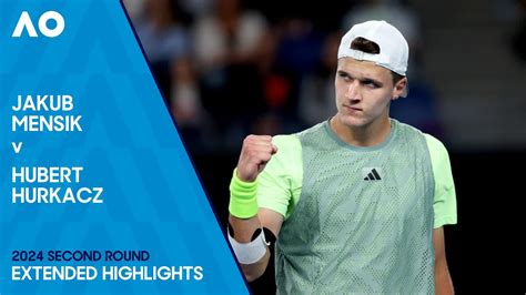 Jakub Mensik V Hubert Hurkacz Extended Highlights Australian Open