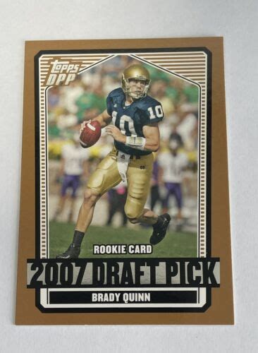 2007 Topps DPP Draft Pick Brady Quinn Rookie EBay