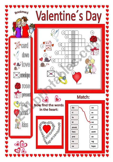 Valentine´s Day Esl Worksheet By Martinasvabova