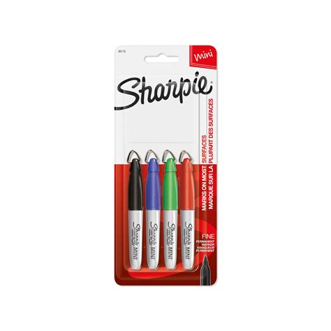 Sharpie Mini Marker Assorted Pack Of 4 Permanent Markers And Marker