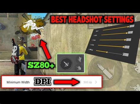 Free Fire Best Dpi Settings And Custom Auto Headshot Settings Pro Tips