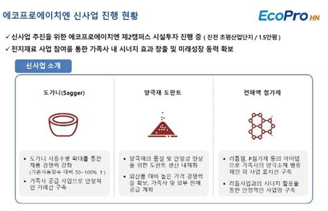 에코프로에이치엔이차전지 전해액 후발주 에코프로에이치엔383310 종목토론 팍스넷 증권포털