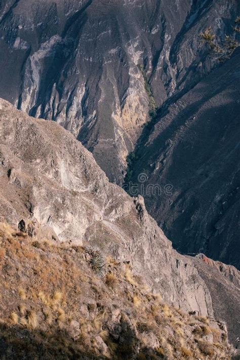 Andes Landscape Mountain And Blue Sky White Clouds Stock Photo Image