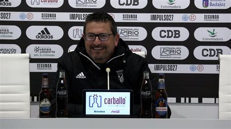 Rueda De Prensa De I Aki Alonso Previa Al Ud San Fernando Cd Badajoz