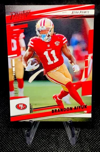 2022 PANINI PRESTIGE Xtra Points Rouge 449 Brandon Aiyuk 267 49ers