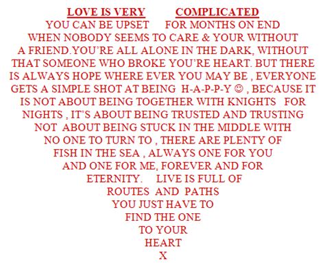 Heart Shape Poem