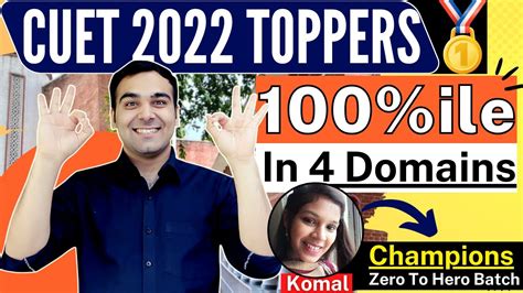 CUET 100 Ile Toppers Yey Students SRCC St Stephens Sukhdev Jaaenge