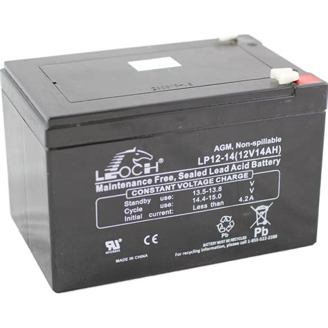 12 Volt 14 Ah Sealed Lead Acid Rechargeable Battery F2 Terminal