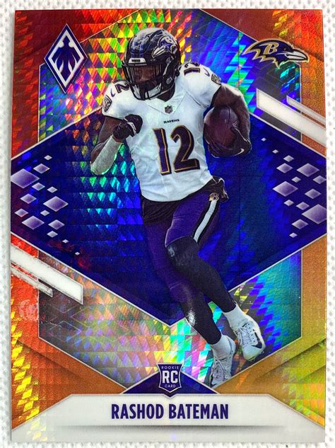 Panini Phoenix Rashod Bateman Rookie Fire Burst Card Rc Nfl