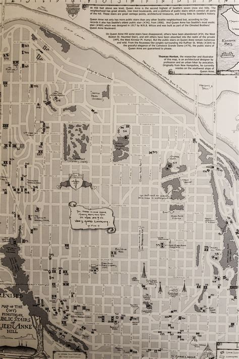 Queen Anne Stairs Map ( Poster Version) | Queen Anne Book Company