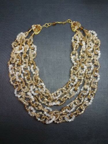 COPPOLA E TOPPO NECKLACE COLLANA VINTAGE ANNI 60 ORIGINALE VOGUE BIJOU