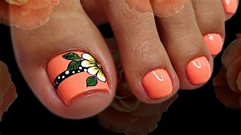 DiseÑo De Uñas UÑas Decoradas Para Pies 🦶🏼🦶🏼😍 Youtube