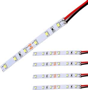 RUNCCI YUN 5 Pcs 12 18V 6 LED Hausbeleuchtung 10cm Weiss Mit Kabel 10cm