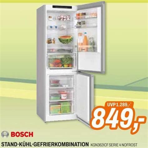 Bosch Stand K Hl Gefrierkombination Kgn Cf Serie Nofrost Angebot