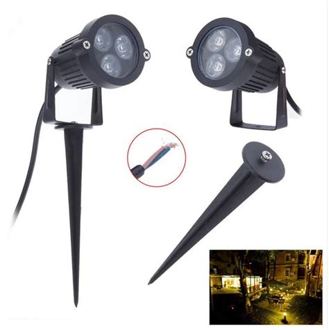 10pcs Led Garden Spot Lamp Spike Landscape 3w 3x1w Outdoor Lighting Dc12v Ac85 265v Led Lawn