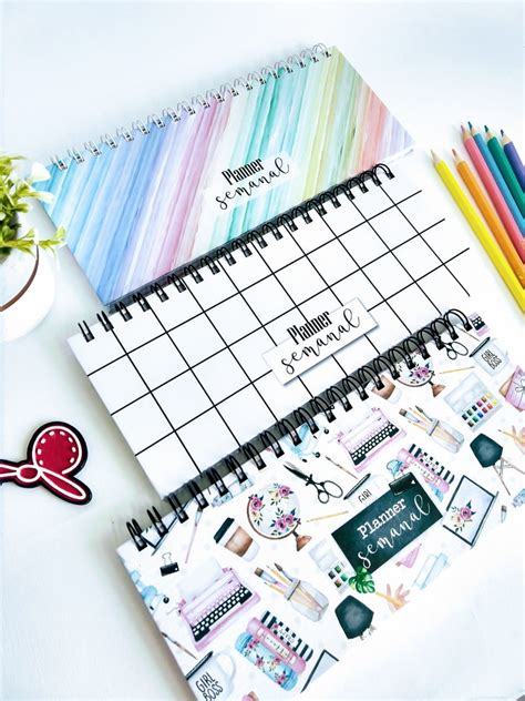 Desk Planner Semanal De Mesa Estilo Teclado Elo7