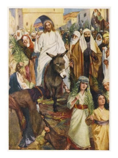 'Jesus, Riding a Donkey, Enters Jerusalem' Giclee Print | AllPosters.com