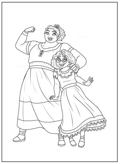 Mirabel Madrigal Coloring Page Free Printable Coloring Pages