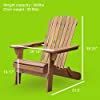 Plant Theatre Adirondack Chair Outdoor Acacia Hardwood Folding