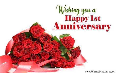 1st Anniversary Wishes, Messages and Quotes | Happy First Anniversary