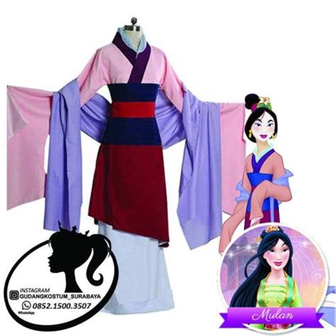 Jual Sewa Kostum Princess Mulan Disney Costume Import Asli Kota