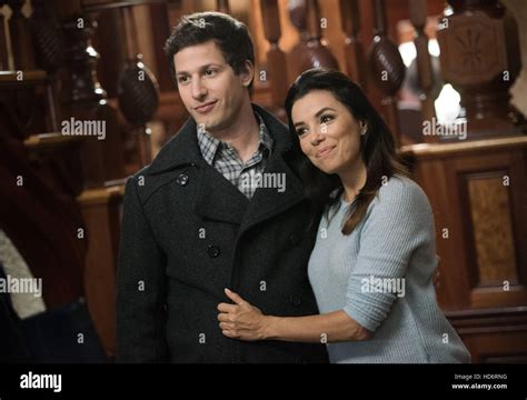 Brooklyn Nine Nine From Left Andy Samberg Eva Longoria The Road Trip Season 2 Ep 209