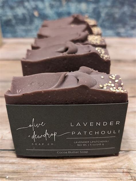 Lavender Patchouli Soap Cocoa Butter Soap Artisan Soap Handmade Soap