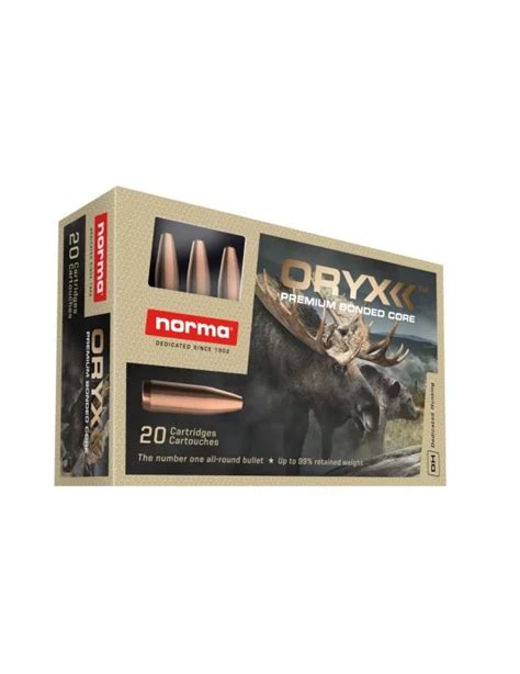 Munition De Grande Chasse Norma 30 06 Springfield Oryx 165gr