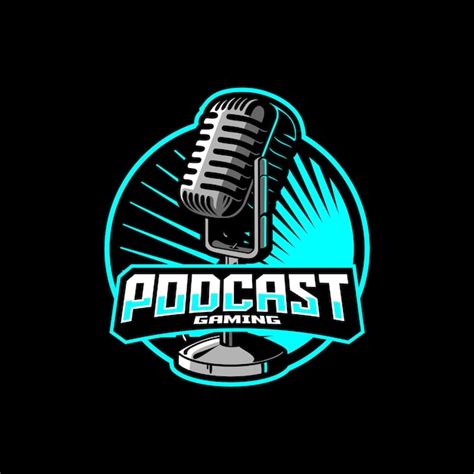 Premium Vector Podcast Gaming Esport Logo