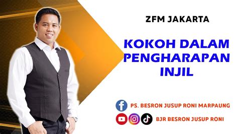 Kokoh Dalam Pengharapan Injil Light Of Life Zfm Youtube