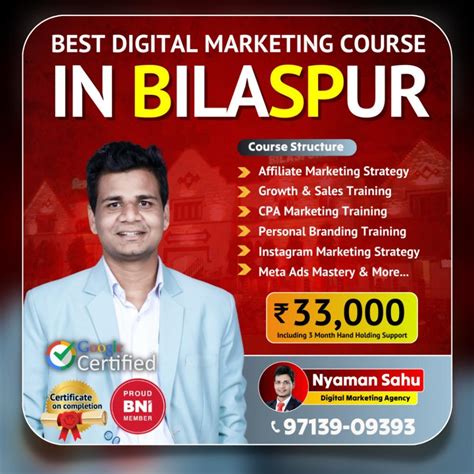 Best Digital Marketing Course In Bilaspur Nyaman Sahu Digital